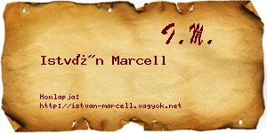 István Marcell névjegykártya