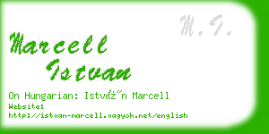 marcell istvan business card